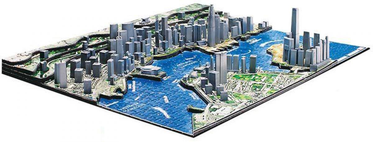 3D карта Гонконга