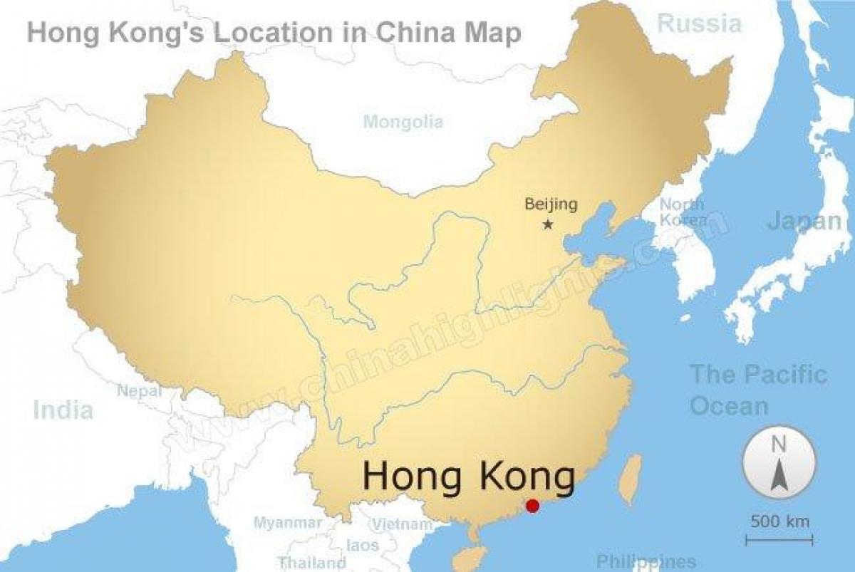 карта Китая и Гонконга