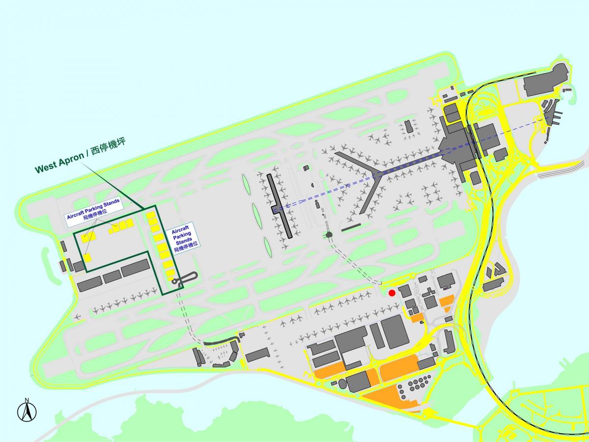 Гонконг Международный аэропорт Гонконга на карте