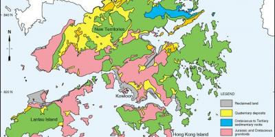 Геологическая карта Гонконга