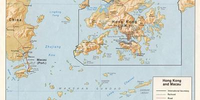 Карта Гонконга и Макао