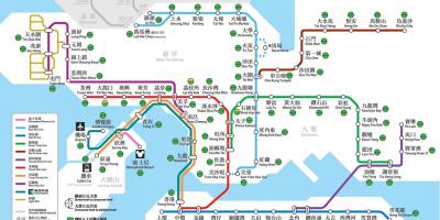 Общественные Гонконге транспорта карте