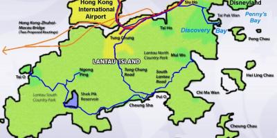 Остров лантау Гонконг карта
