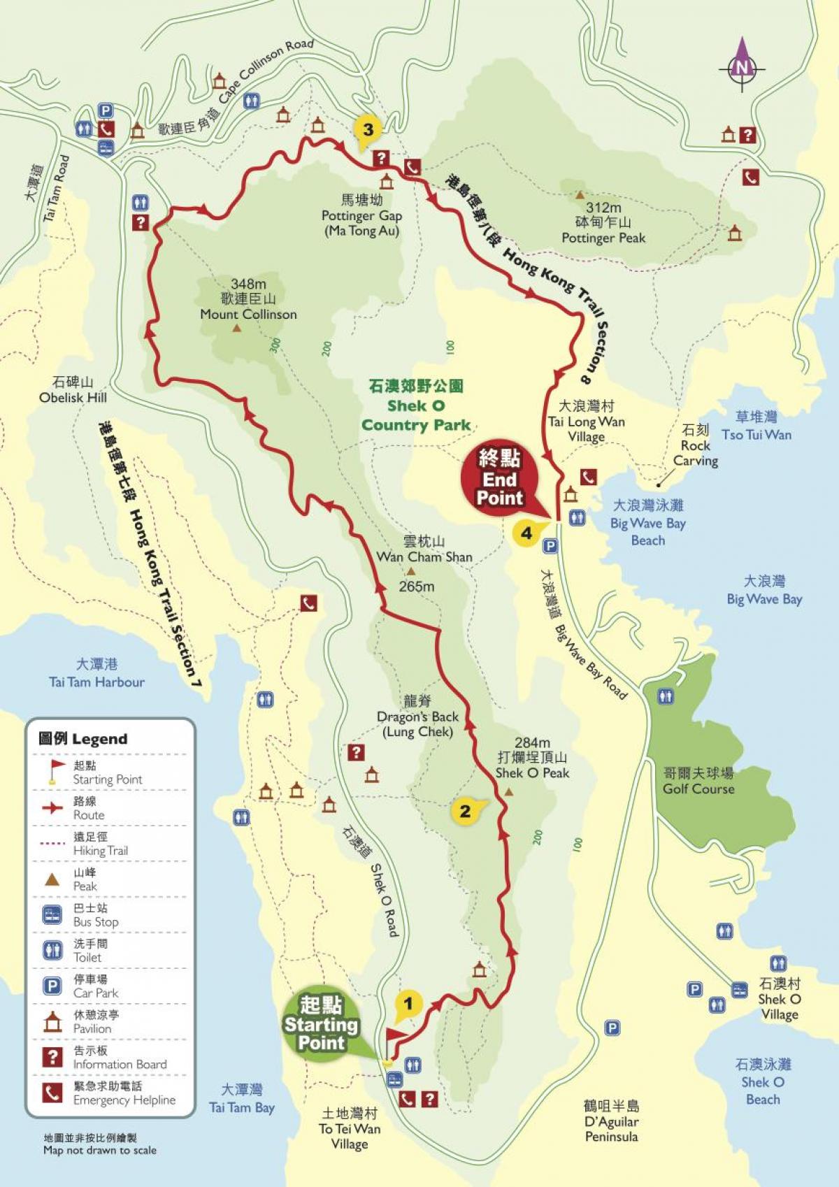 туристические карты Гонконг