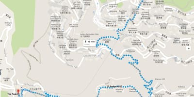 Гонконг пешеходные тропы Конг карте