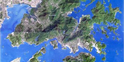 Спутниковая карта Гонконга